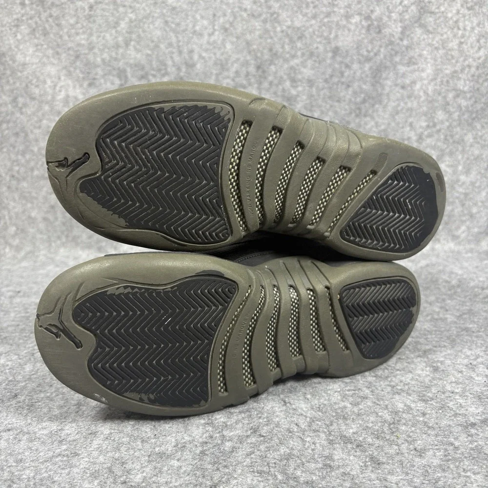 Jordan 12 Retro Wool Dark Grey Black 852626-003 Mens‎ 5.5Y Sneakers